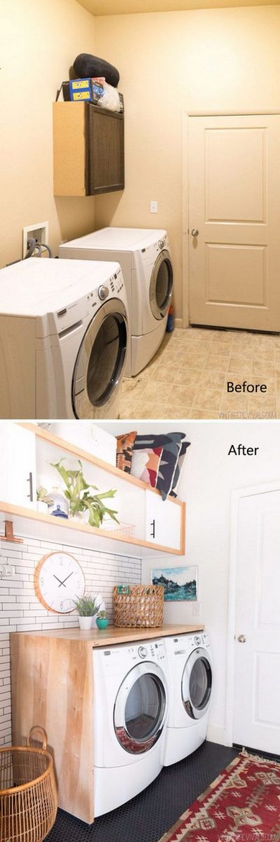 Awesome Before And After Laundry Room Makeovers