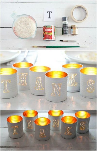 Amazing DIY Ideas Using Tin Cans