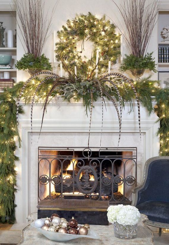 Awesome Christmas Mantel Decoration Ideas