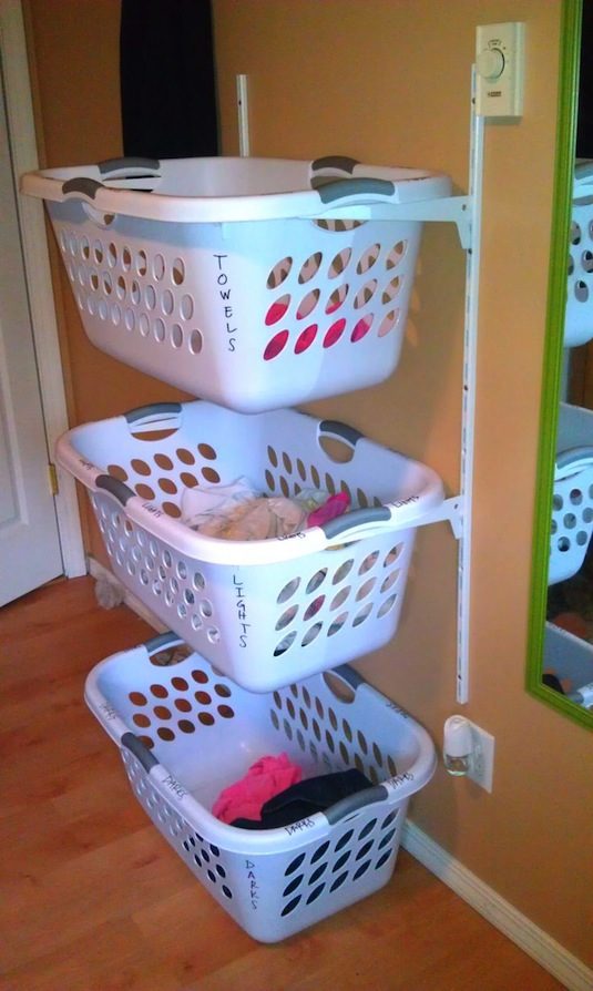 laundry basket shelves