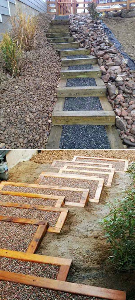 20+ Cool DIY Ideas to Make Garden Stairs and Steps